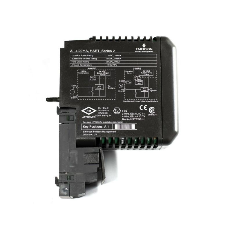 Emerson KJ3222X1-BA1 KJ4001X1-CA1 12-Position Terminal Block DeltaV series