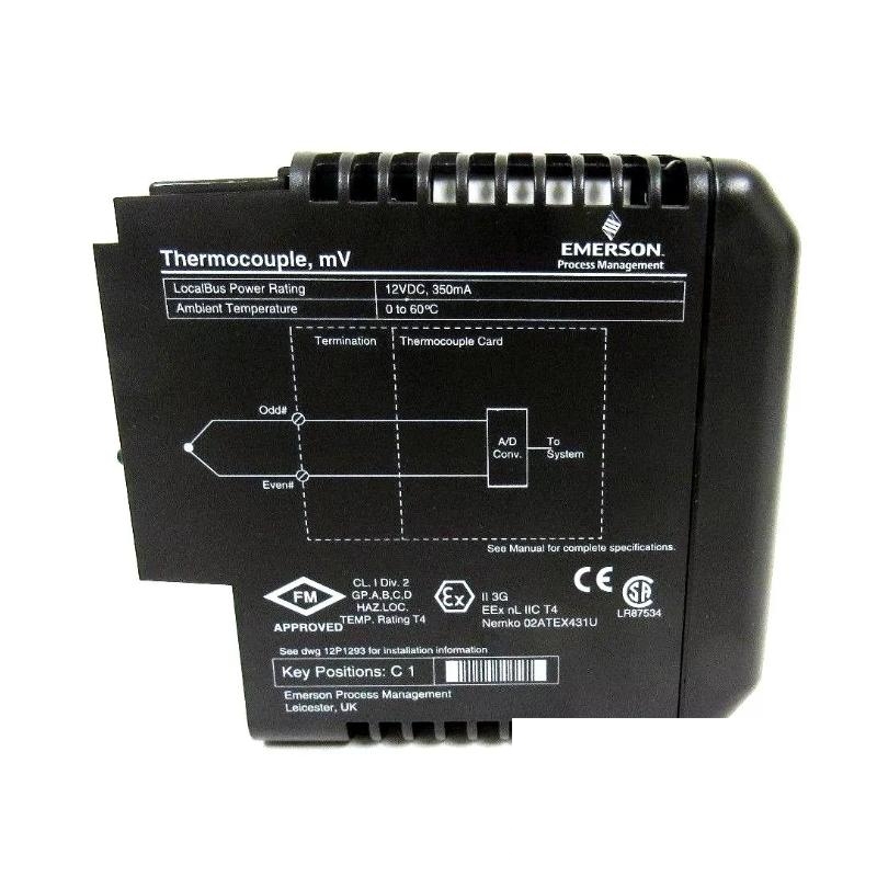 Emerson VE4002S1T2B4 KJ3202X1-BA1 12P2536X042 Analog Input Module DeltaV Series