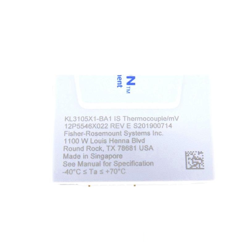 Emerson KL3105X1-BA1 Safety Thermocouple/mV CHARM Module DeltaV series