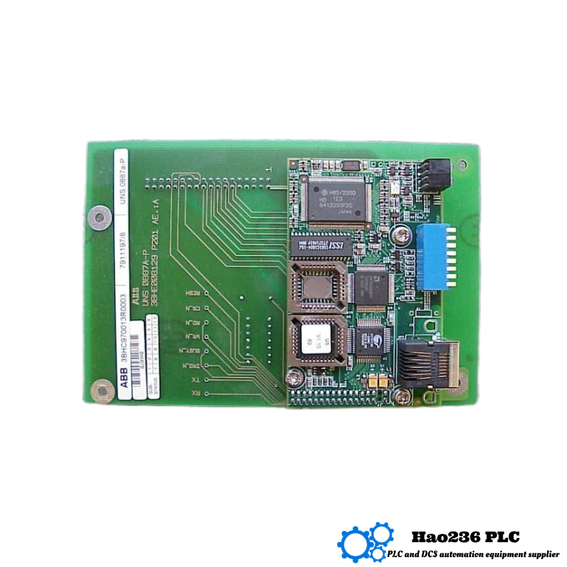 ABB UNS 0887A-P 3BHE008128R0001 Control Module Communication Adapter Print