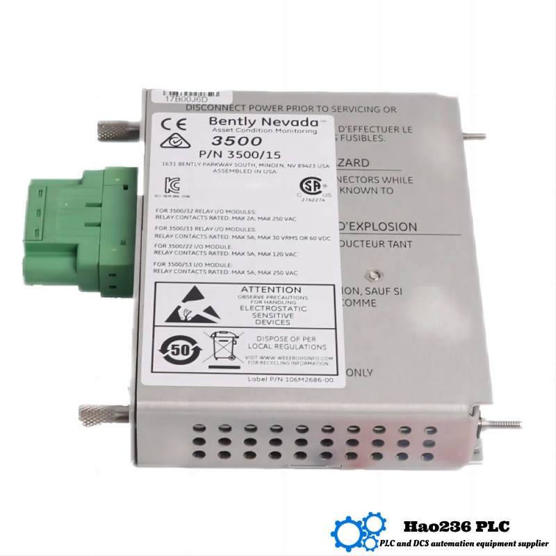 Bently Nevada 3500/15 133292-01+133300-01 Low Voltage DC Power Supply Module