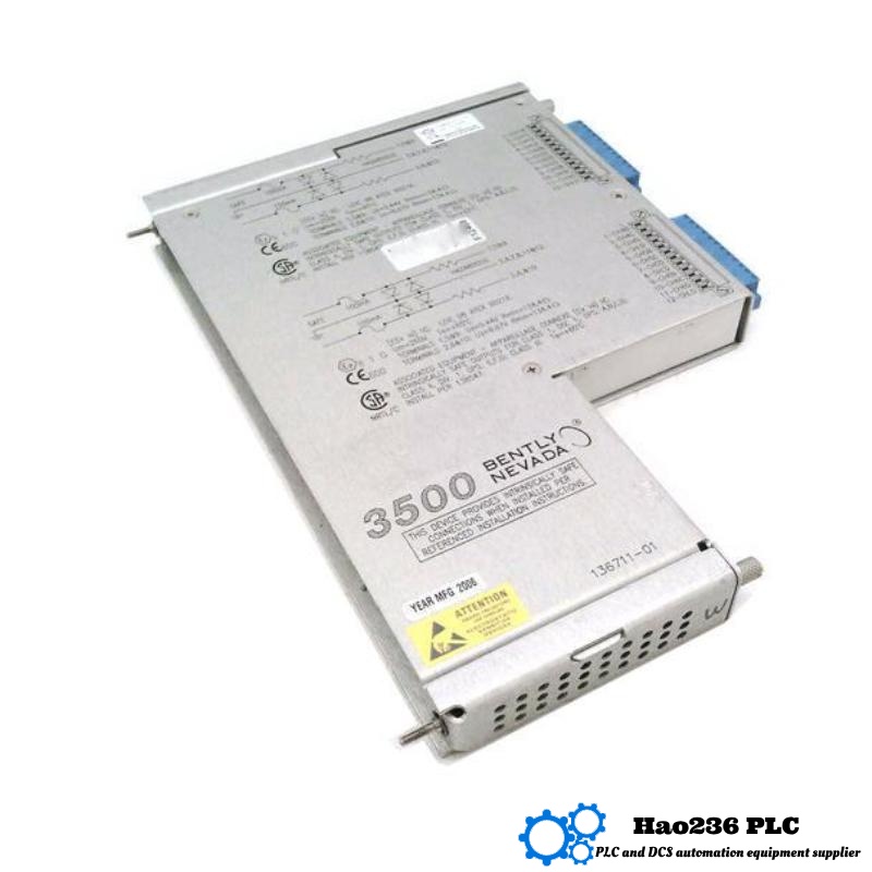 Bently Nevada 3500/60 136711-01 RTD/TC I/O Module 6-Channel Internal Barrier Module