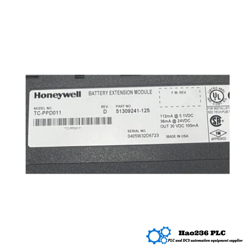 Honeywell TC-PPDO11 Battery Extension Module for Industrial Control Systems