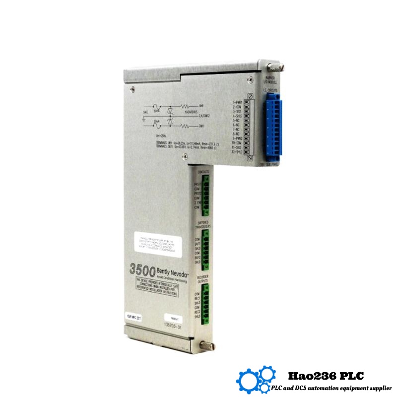 Bently Nevada 3500/04 138257-01 Internal Barriers Earthing Module