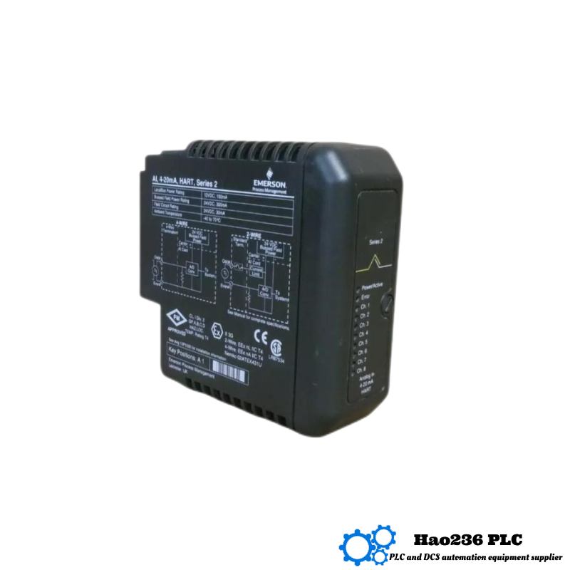 Emerson VE4003S2B10 Analog Input Card 16-Channel 4-Wire AI Terminal Block