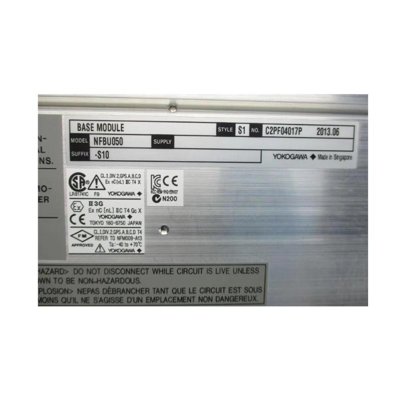 Yokogawa NFBU050-S10 Backplane Base Module