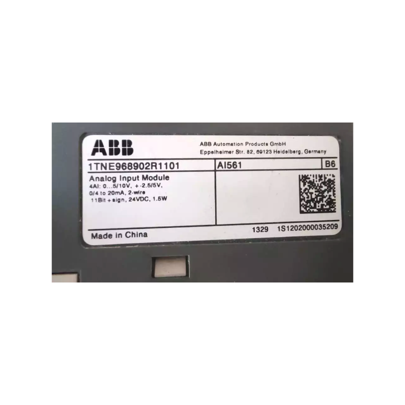 ABB AI561 1TNE968902R1101 Analog Input Module