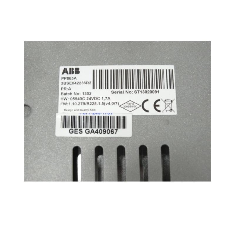 ABB PP865A 3BSE042236R2 Operator Panel